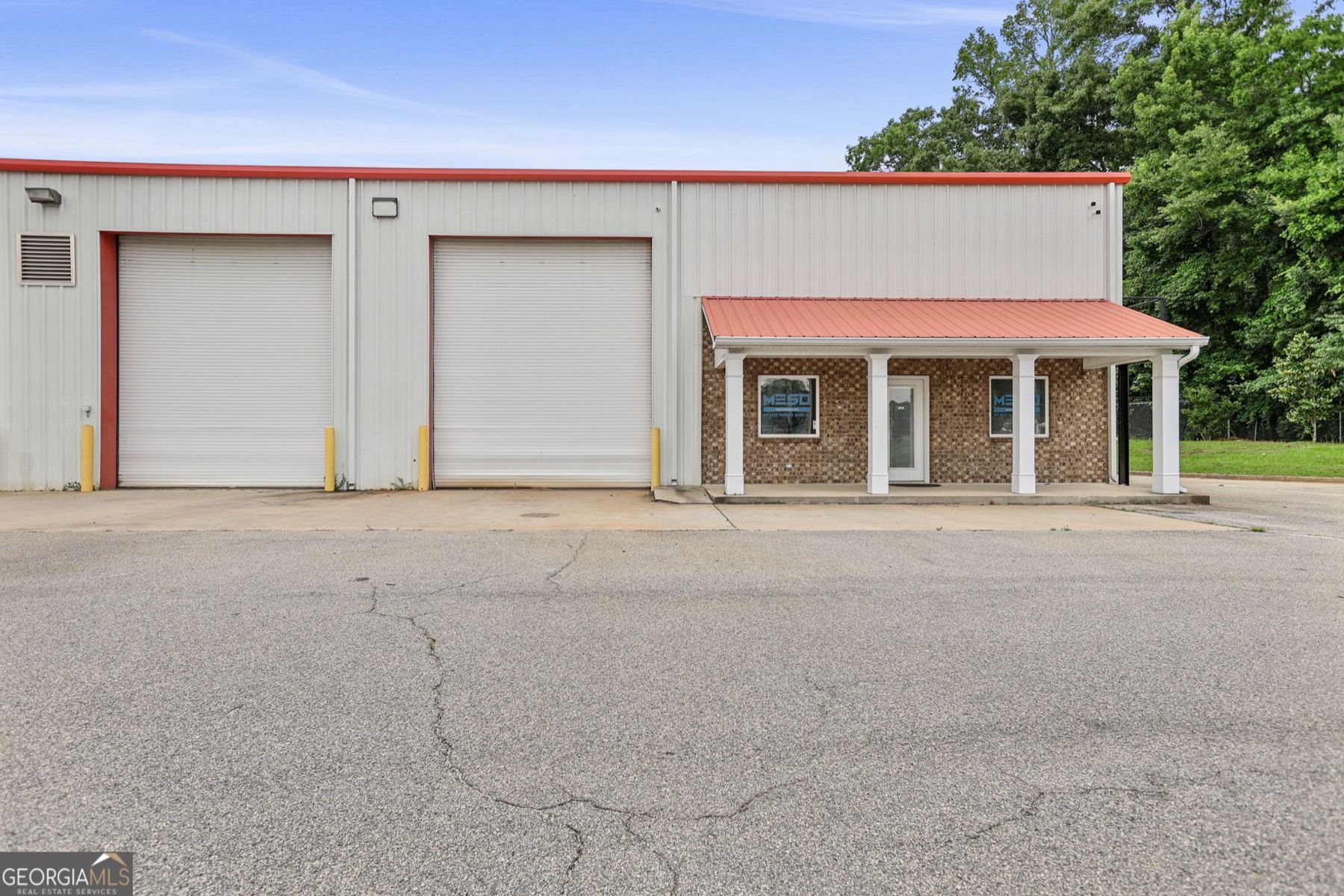 Front of the shop and office building, 477 Corinth Rd, Newnan, GA